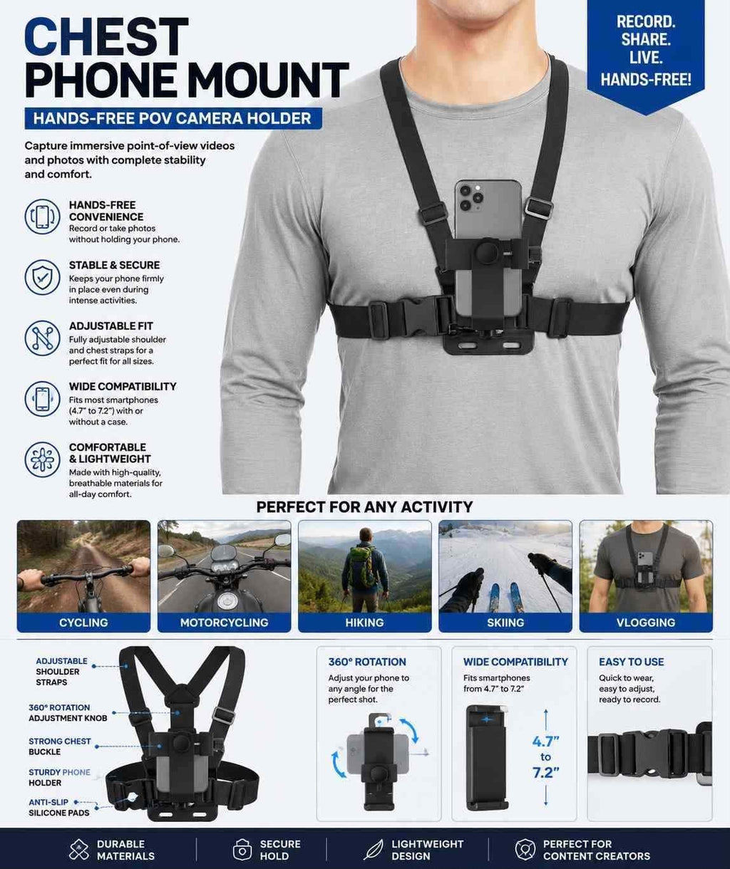 Chest Phone Mount Harness