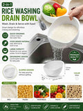 2-in-1 Rice Washing & Drain Bowl
