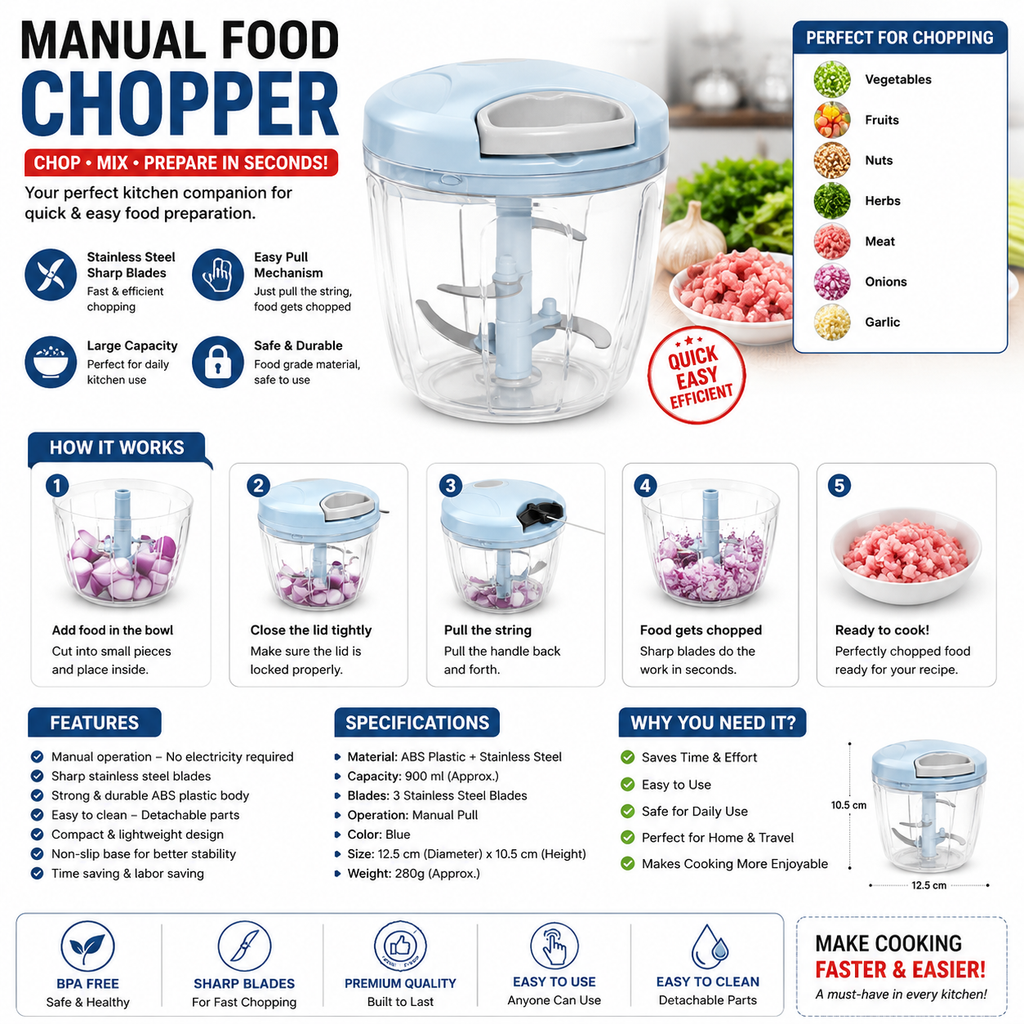 Manual Food Chopper