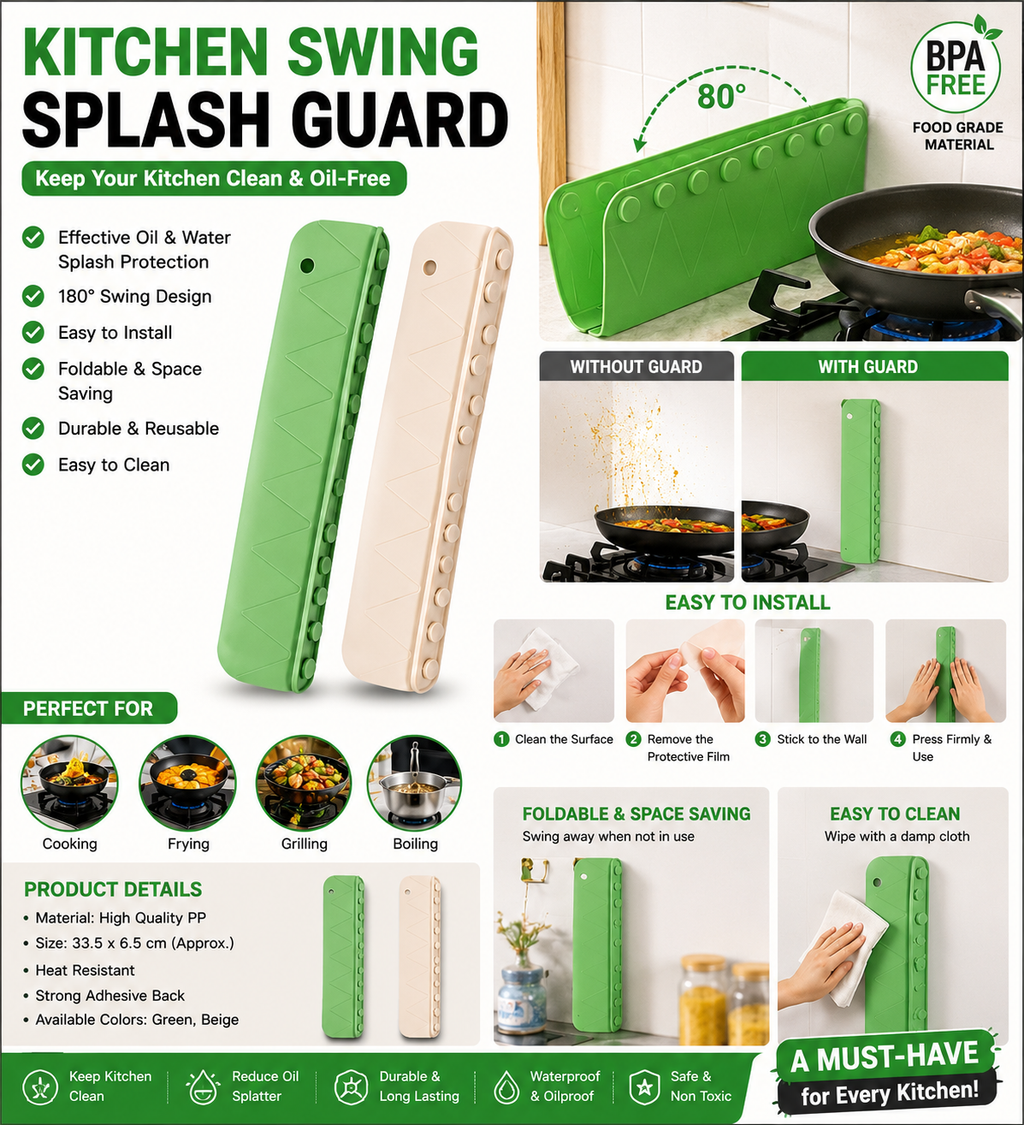 Kitchen Swing Splash Guard