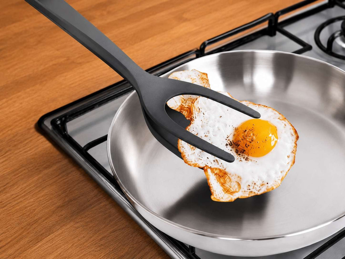 2-in-1 Silicone Egg Flipper & Tongs