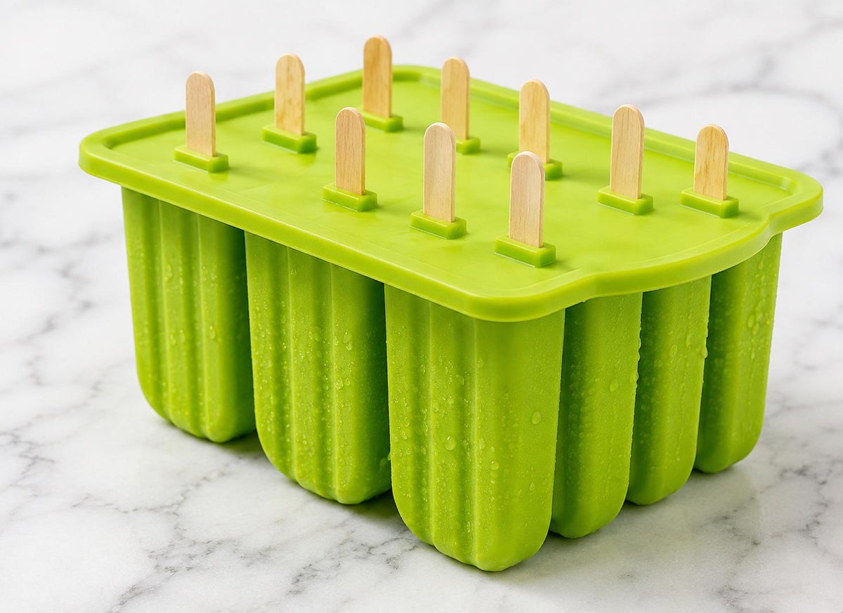 10-Cavity Silicone Popsicle Mold