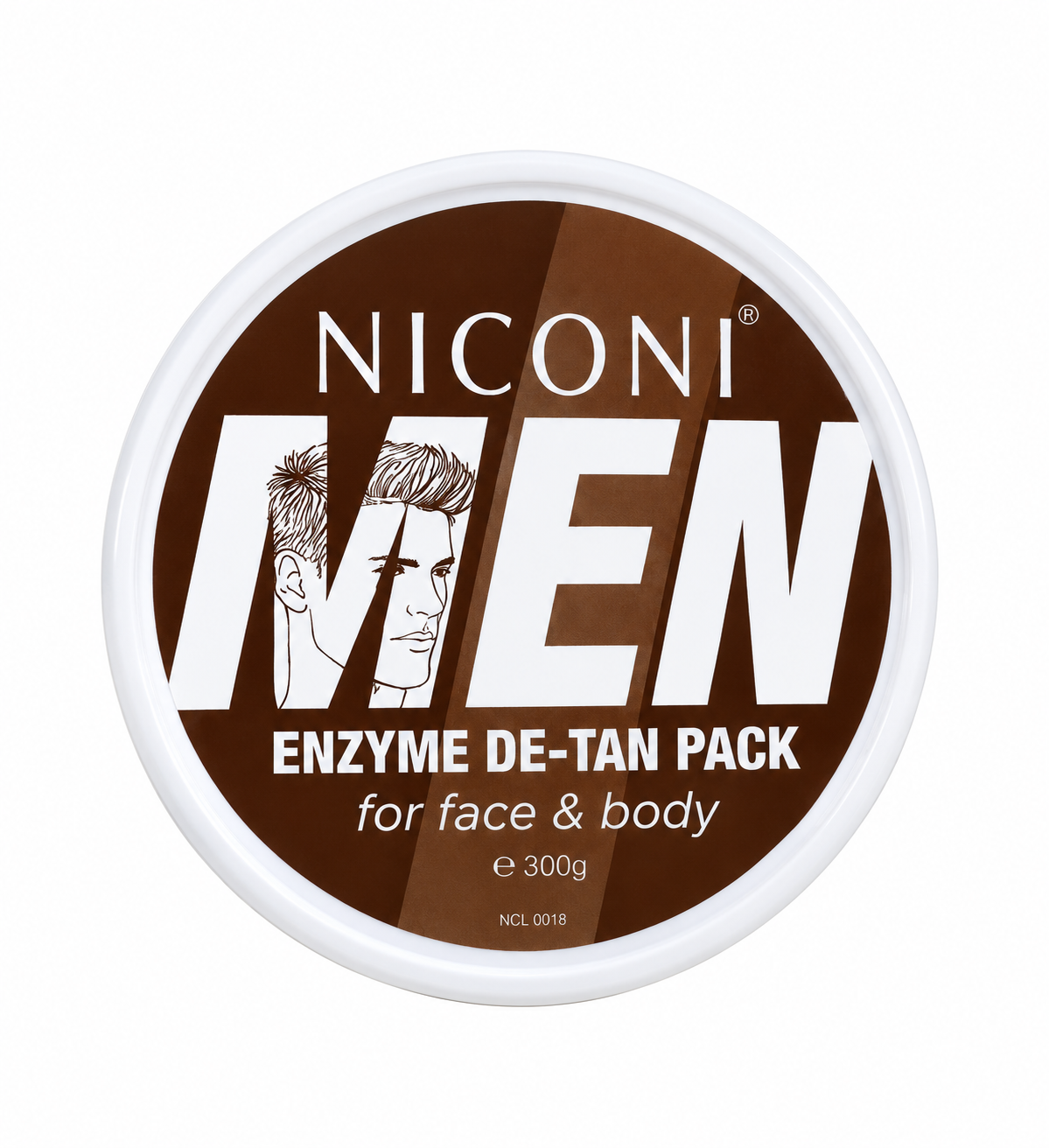 NICONI Men Enzyme De-Tan Pack for Face and Body 300g