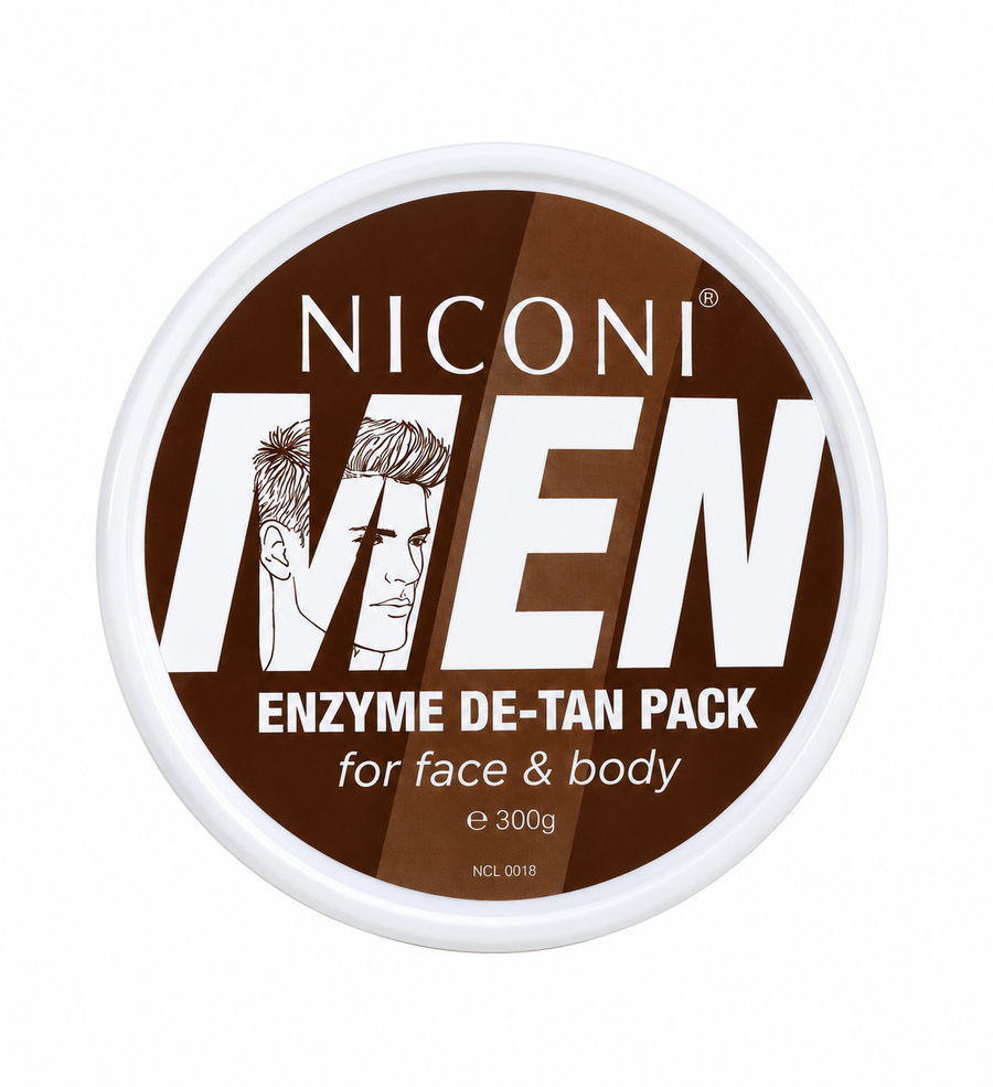 NICONI Men Enzyme De-Tan Pack for Face and Body 300g