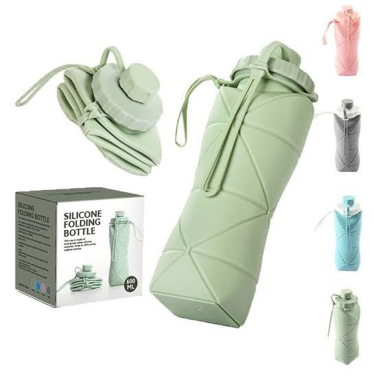 Premium Collapsible Silicone Water Bottle – Leakproof, BPA-Free & Portable