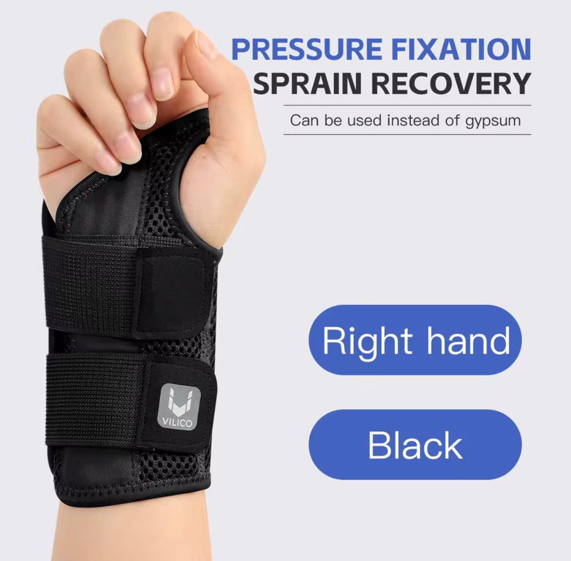 Adjustable Wrist Support Brace with Removable Splint – Carpal Tunnel Wrist Stabilizer
