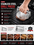 Stainless Steel Burger Smasher & Grill Press