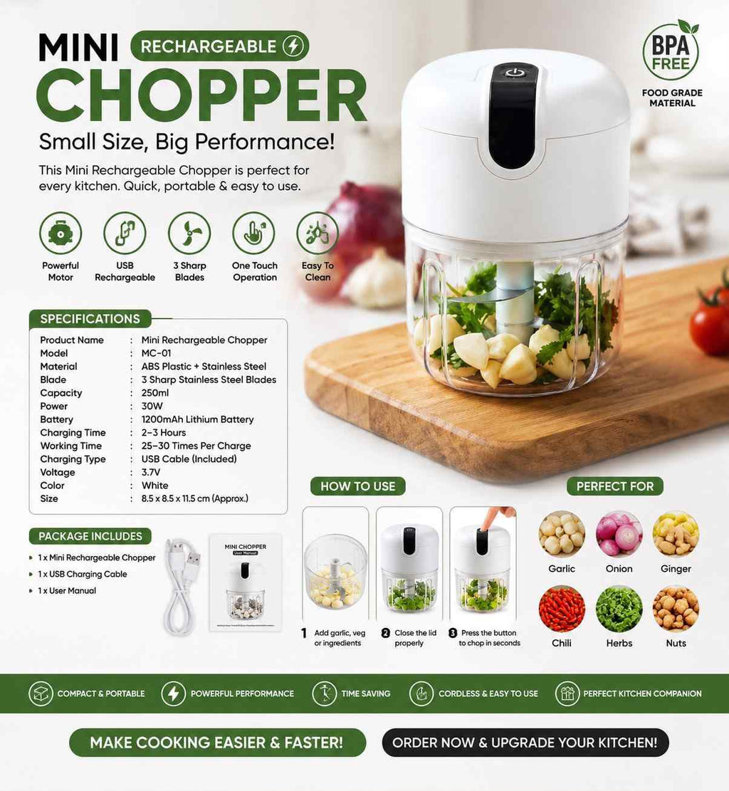 Mini USB Food Chopper