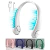 Portable Neck Fan Black ABS Lightweight Cool Breeze