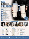 Insulated Tumbler with Handle & Straw