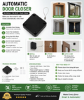 Automatic Door Closer | Punch-Free Self Closing Door Device