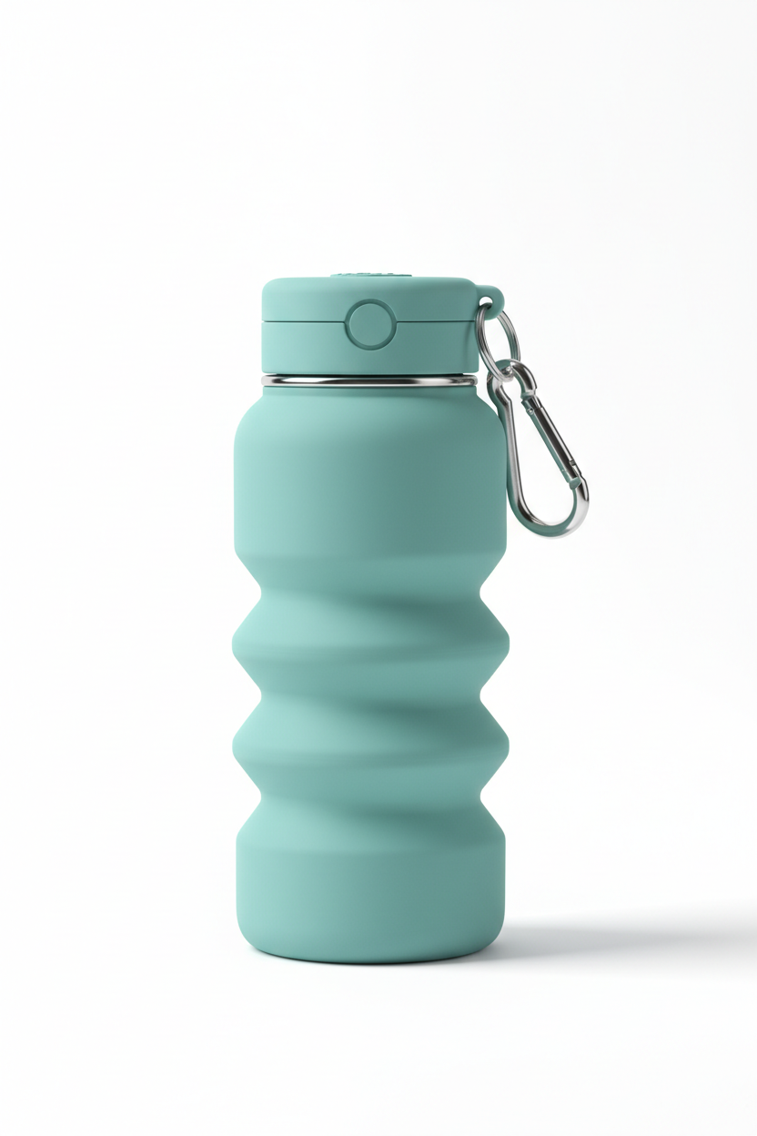 Premium Collapsible Silicone Water Bottle – Leakproof, BPA-Free & Portable